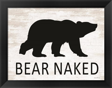 Framed Bear Naked Print