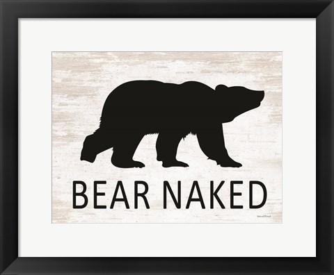 Framed Bear Naked Print