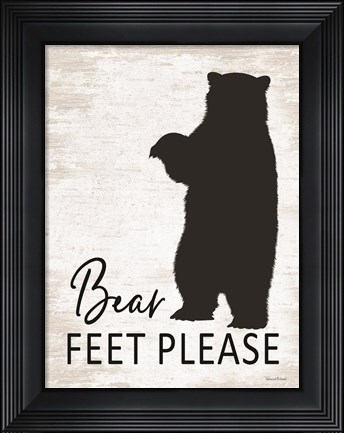 Framed Bear Feet Please Print