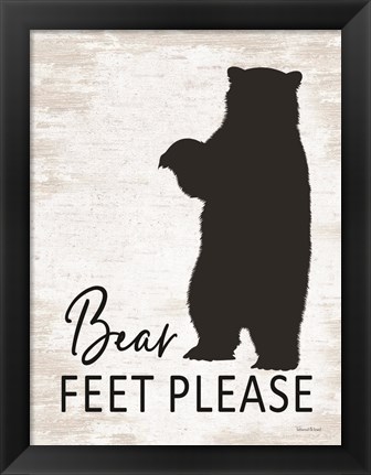 Framed Bear Feet Please Print