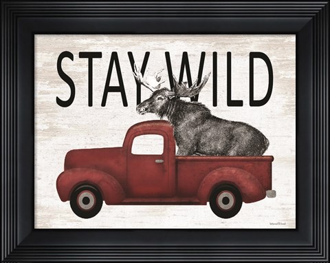 Framed Stay Wild Moose Print