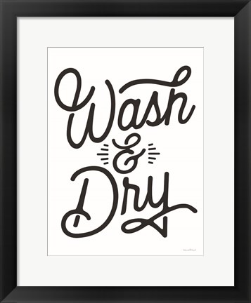 Framed Wash &amp; Dry Print