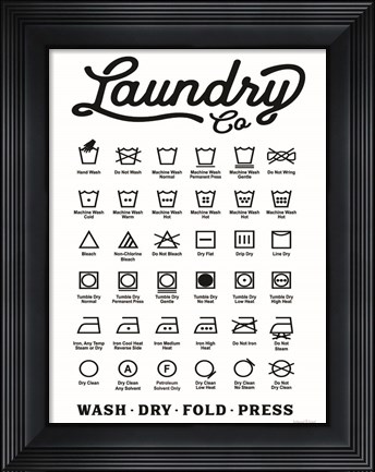 Framed Laundry Co. Print