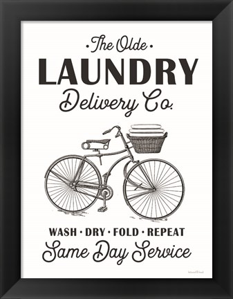 Framed Laundry Delivery Co. Print