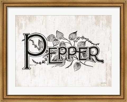 Framed Pepper Print