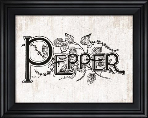 Framed Pepper Print