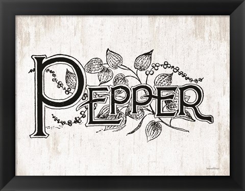 Framed Pepper Print