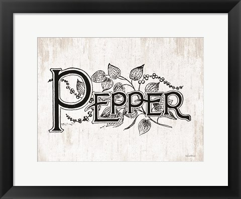 Framed Pepper Print