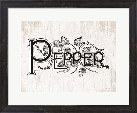 Framed Pepper Print