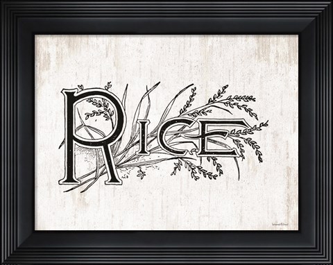 Framed Rice Print