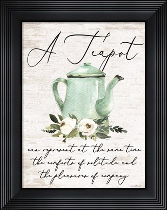 Framed Teapot Print