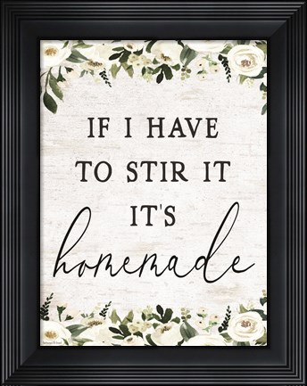 Framed Homemade Print