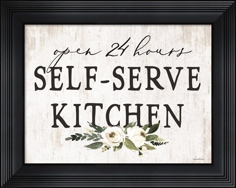 Framed Self-Serve Kitchen Print