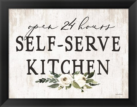 Framed Self-Serve Kitchen Print