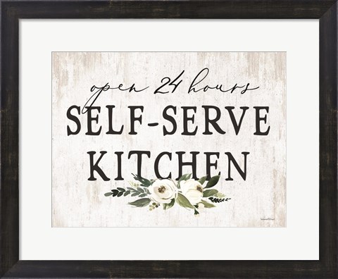 Framed Self-Serve Kitchen Print