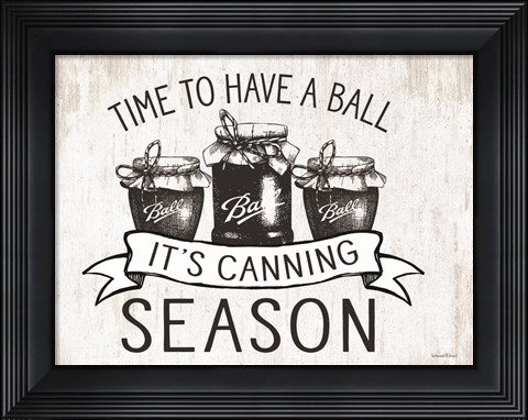 Framed Canning Season Print
