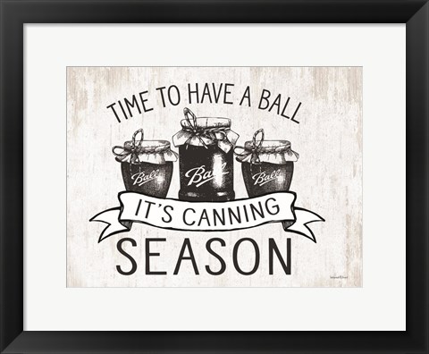 Framed Canning Season Print