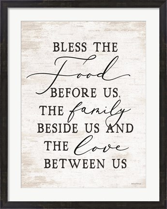 Framed Bless the Food Before Us Print