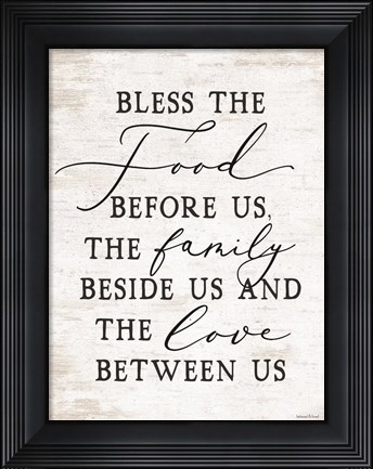 Framed Bless the Food Before Us Print