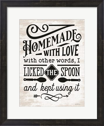 Framed Homemade With Love Print