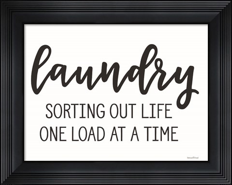 Framed Sorting Out Life Print