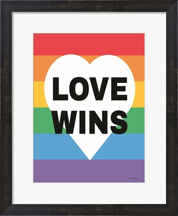 Framed Rainbow Love Wins Print