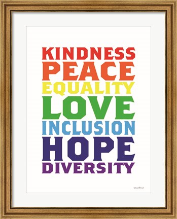 Framed Rainbow Equality Print