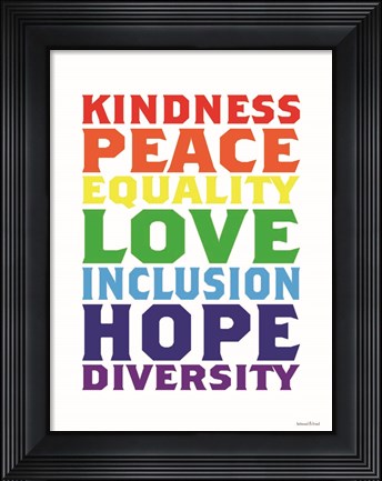 Framed Rainbow Equality Print