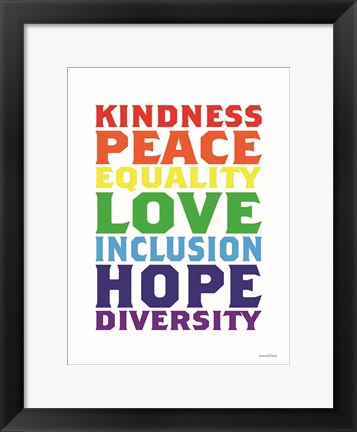 Framed Rainbow Equality Print