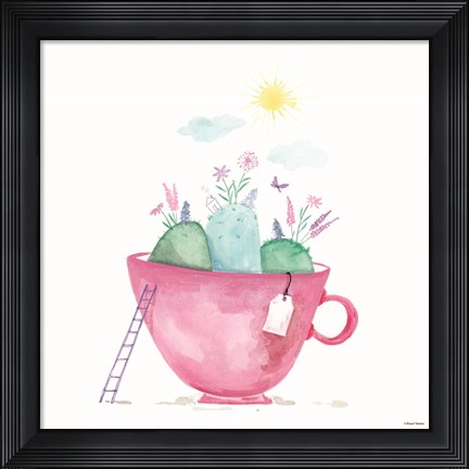 Framed Tea Land Print