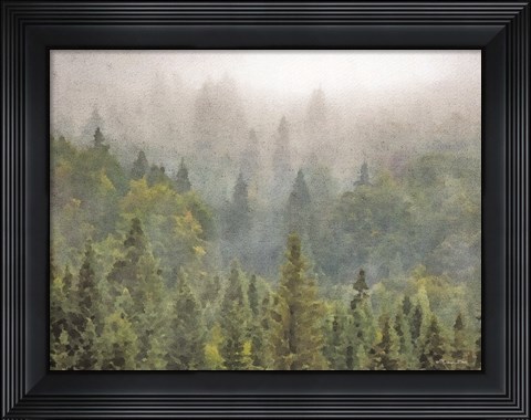 Framed Pines Print