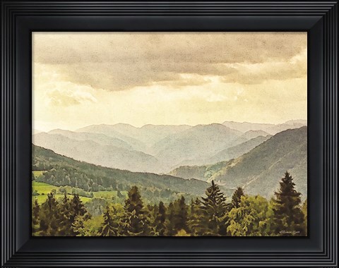 Framed Valley View Print