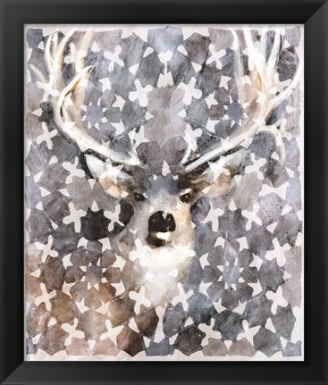 Framed Elk Montage Print