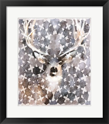 Framed Elk Montage Print