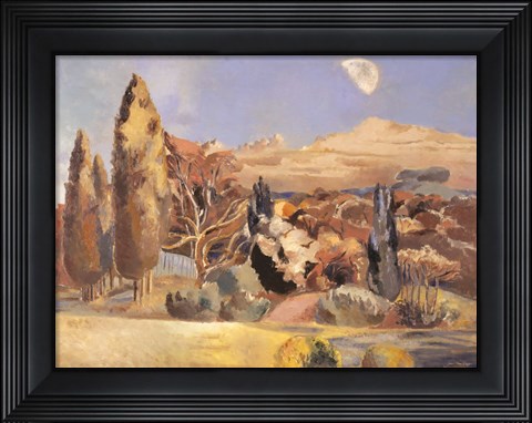 Framed Daytime Moon Print