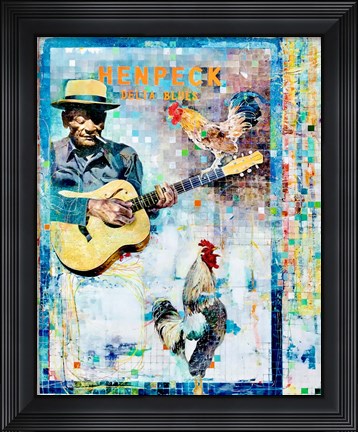 Framed Hen Peck Print