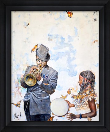 Framed Voodoo In The Vibes Print