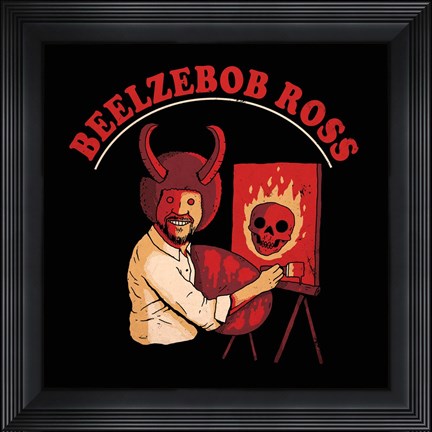 Framed Beelzebob Ross Print