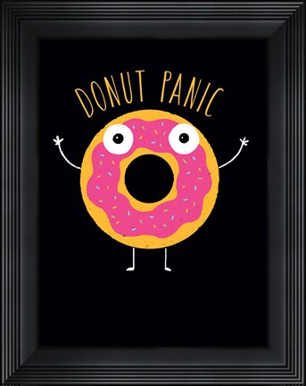 Framed Donut Panic Print