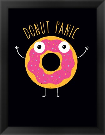 Framed Donut Panic Print