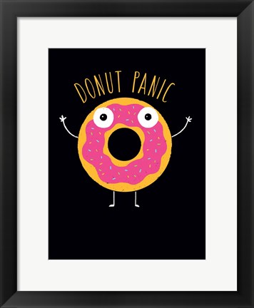 Framed Donut Panic Print