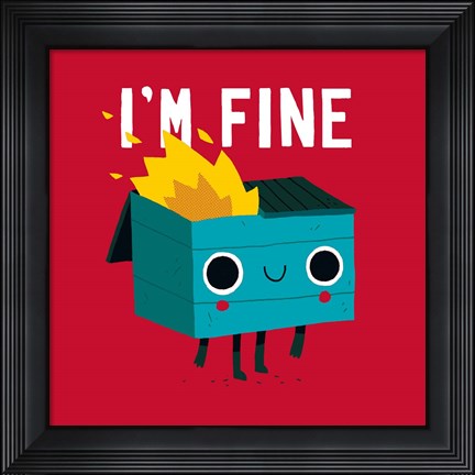 Framed Dumpster Is Fine Print