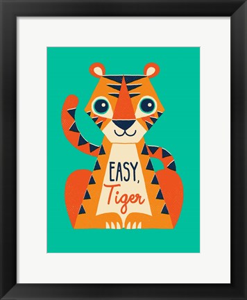 Framed Easy Tiger Print
