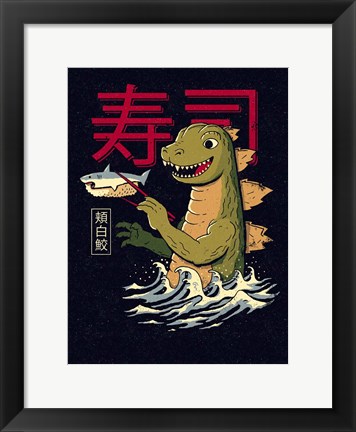 Framed Monster Sushi Print