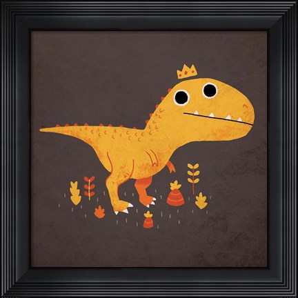 Framed Tyrant Lizard King Print