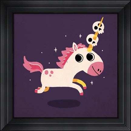 Framed Unicorn of Death Print