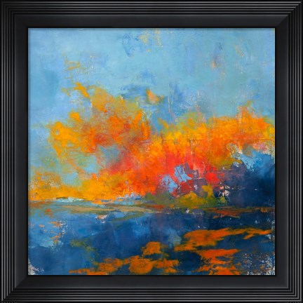 Framed Blue on Blue Print
