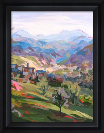 Framed Italian Hillside Print