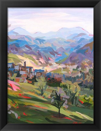 Framed Italian Hillside Print