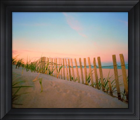 Framed Sunset By The Atlantic Print